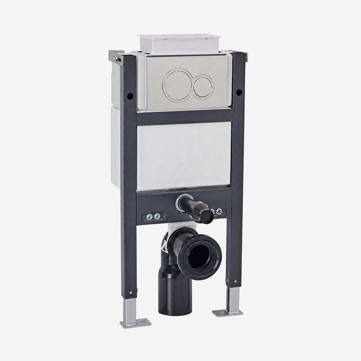 Conceal Cistern with Plate # Flush Plate_Chrome Round Flush Buttons