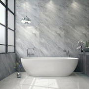 Apollo Gloss Grey Marble Gloss PVC Shower Wall Panel 1000mm x 2400 mm x 10mm