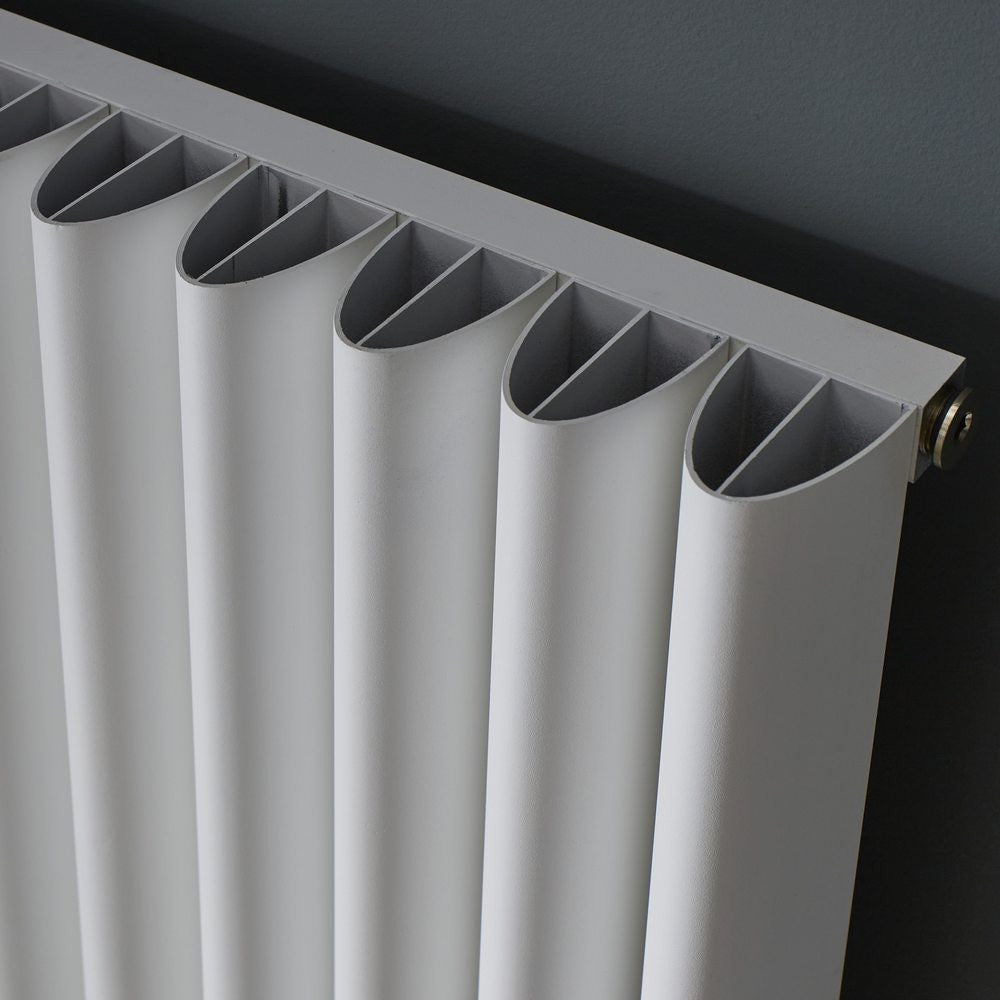 Kartell TORONTO 1775mm H x 600mm W White Vertical Aluminium Radiator - ALRAD-1-1811-WT