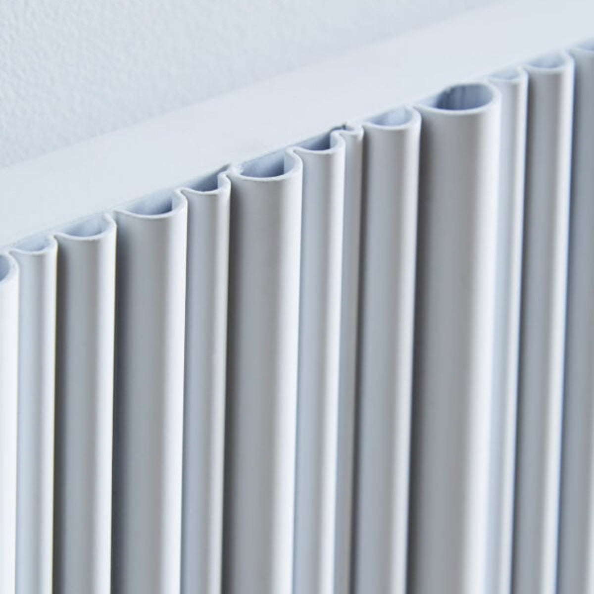 Kartell QUEBEC 1775mm H x 479mm W White Vertical Single Aluminium Radiator - ALRAD-5-1804-WT