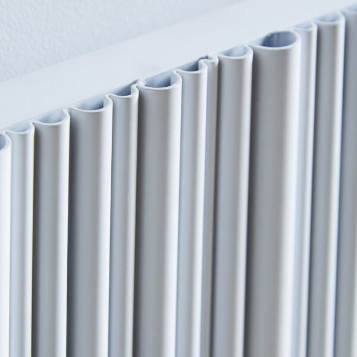 Kartell QUEBEC 1775mm H x 599mm W White Vertical Single Aluminium Radiator - ALRAD-5-1805-WT