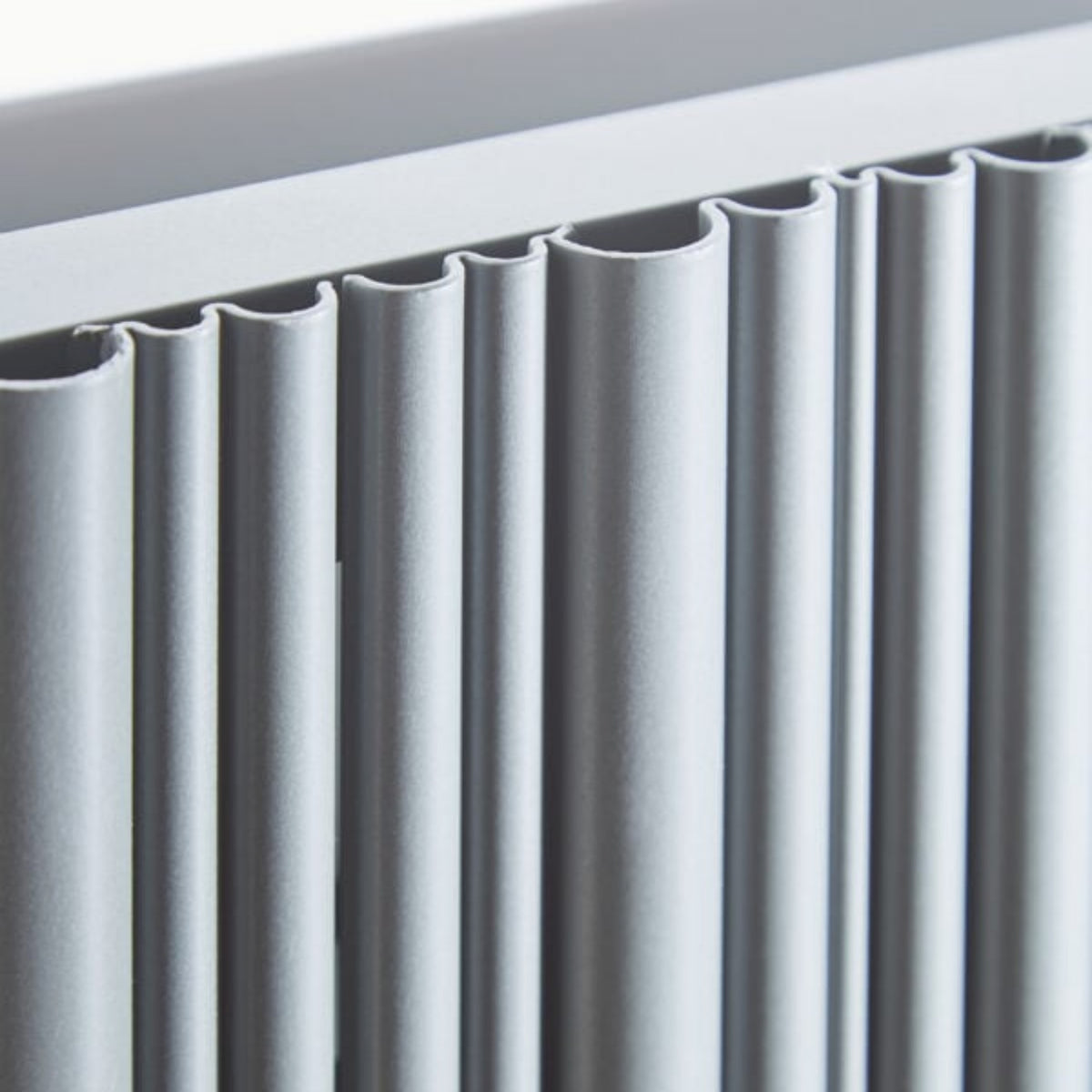 Kartell QUEBEC 1775mm H x 239mm W Grey Vertical Double Aluminium Radiator - ALRAD-6-1802-GY