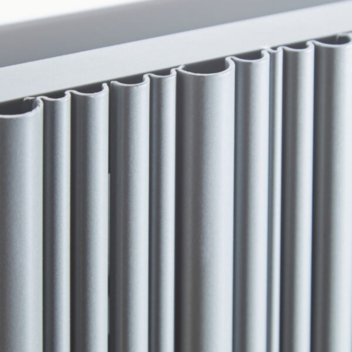 Kartell QUEBEC 1775mm H x 599mm W Grey Vertical Double Aluminium Radiator - ALRAD-6-1805-GY