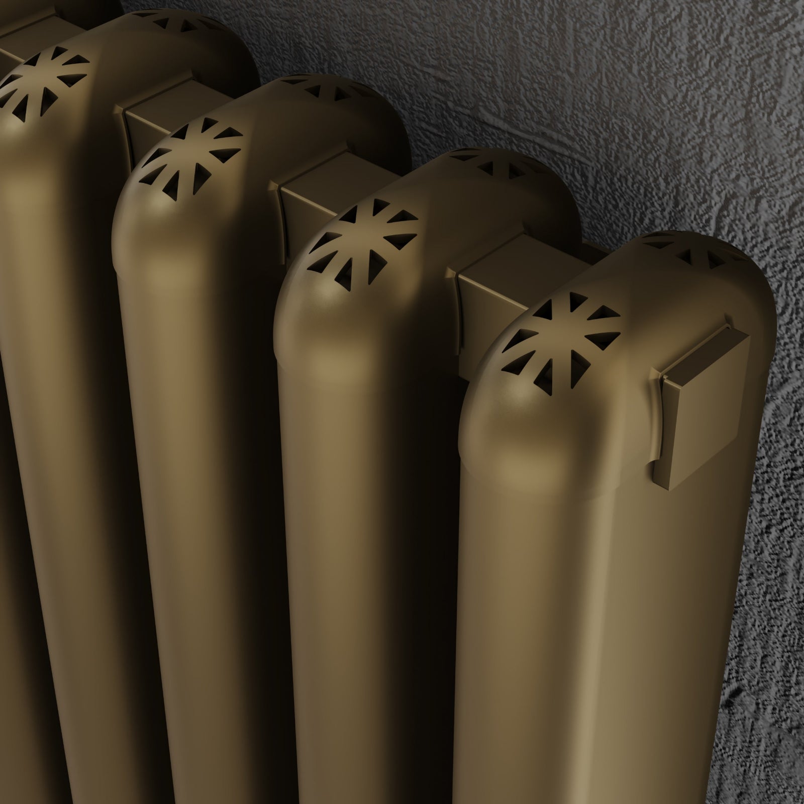 Kartell CALGARY 1800mm H x 520mm W Bronze Vertical Aluminium Radiator - ALRAD-7-1809-BZ