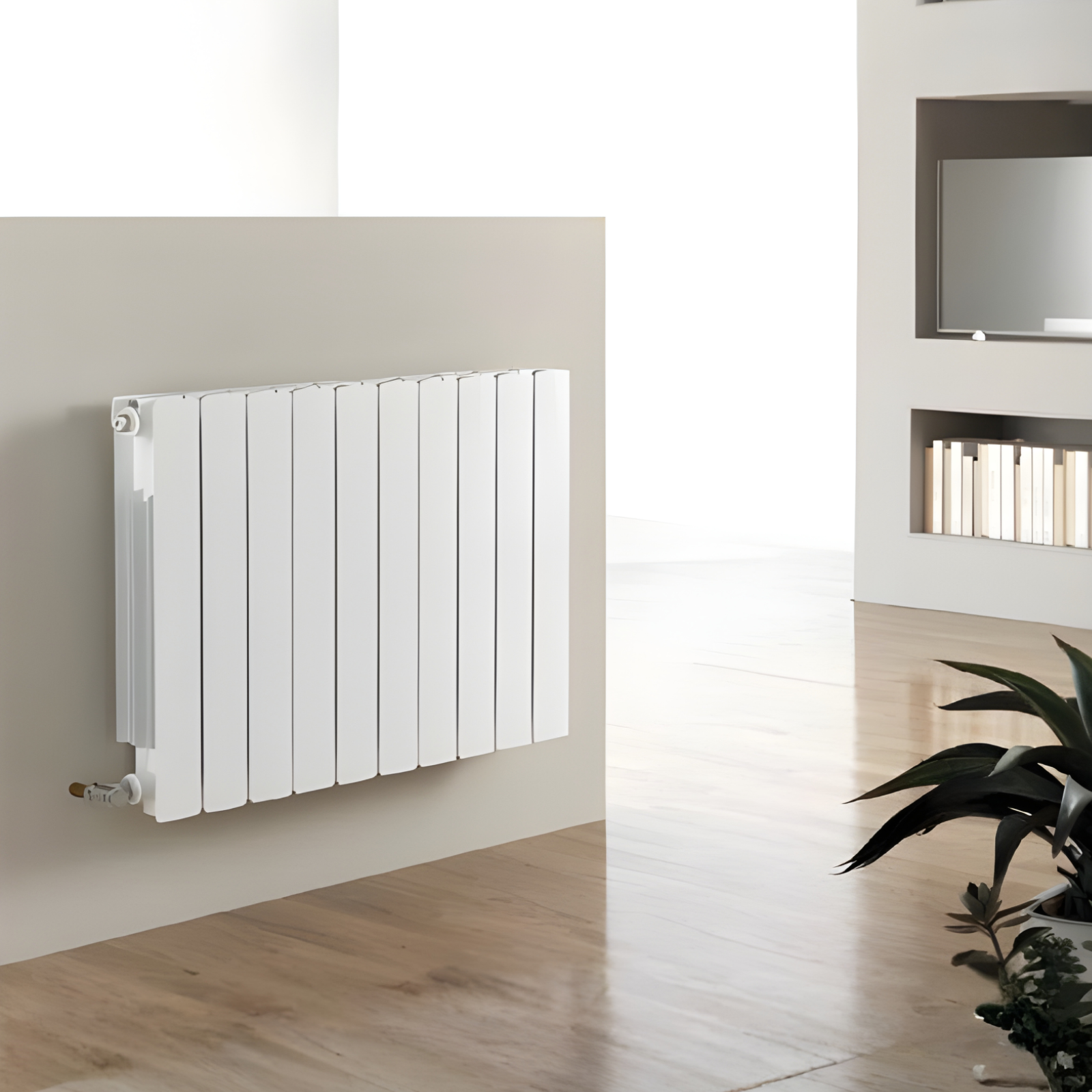 Kartell Vermont 572mm H x 1460mm W White Horizontal Designer Radiator - VER500-18-N
