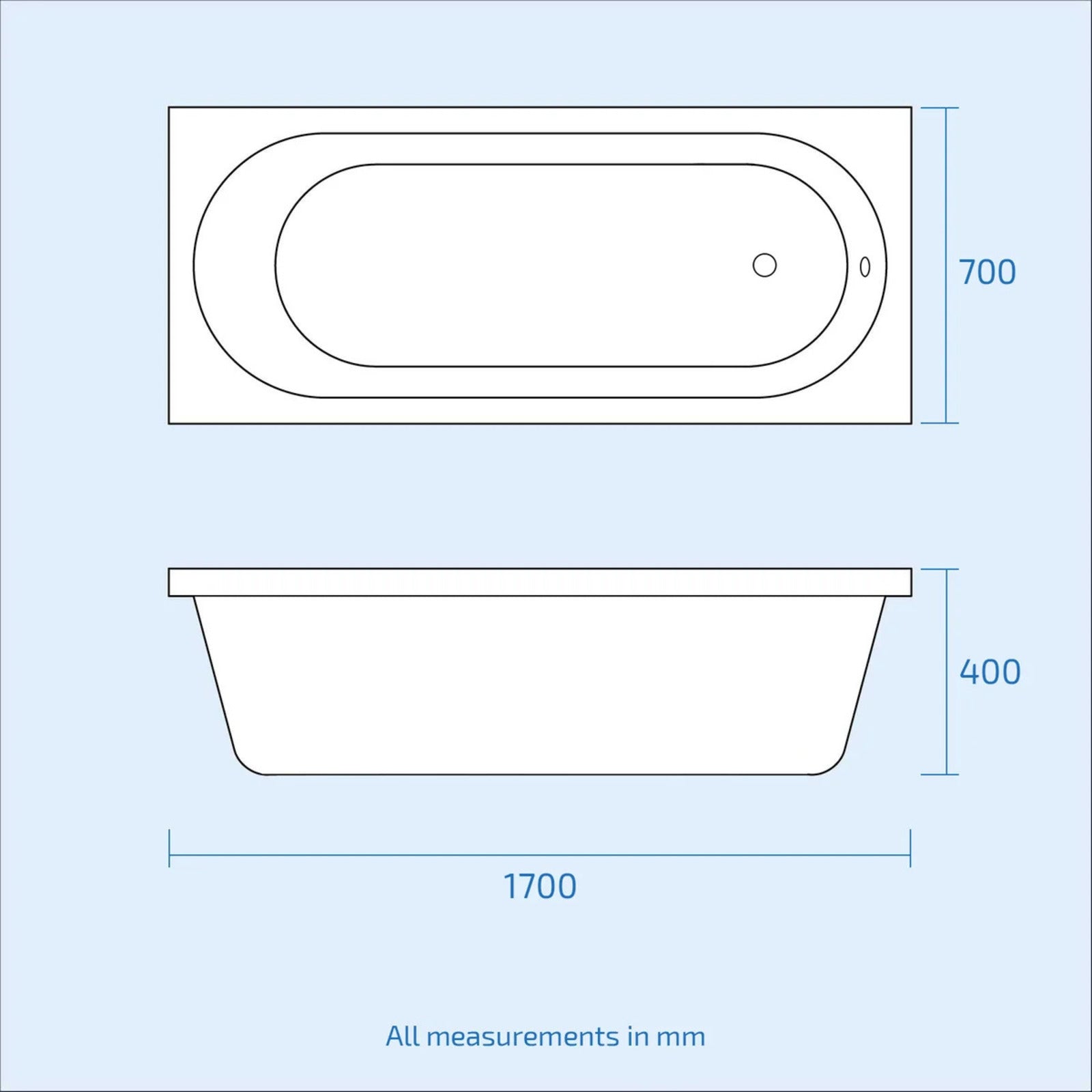 White 1050mm Freestanding Basin Vanity WC Unit 1700mm Bath Panel & BTW Toilet