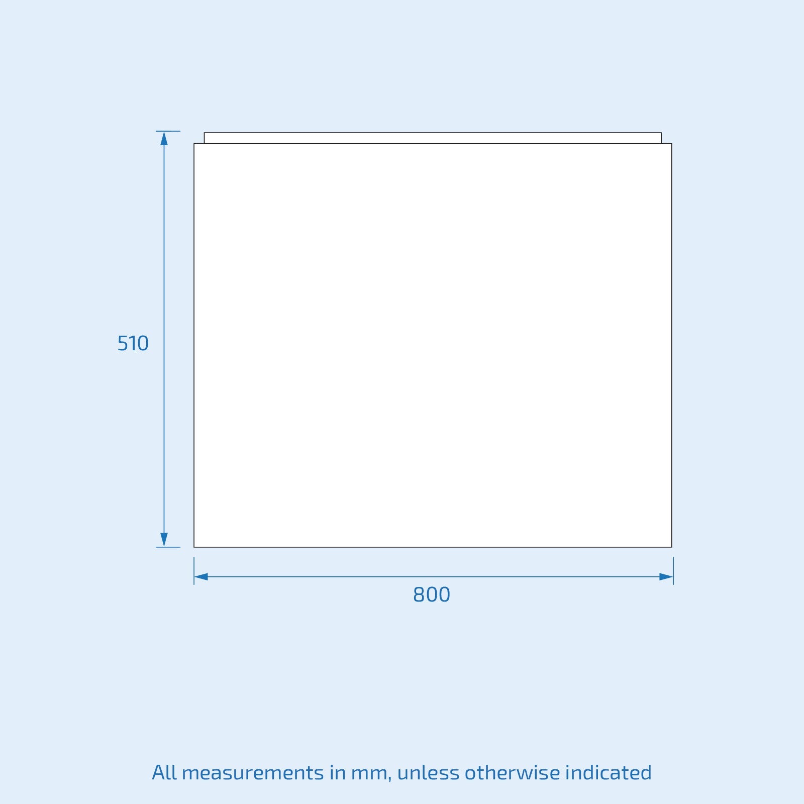 Bathroom High Gloss White Modern Acrylic End Bath Panel Cut to Size 800 x 510mm