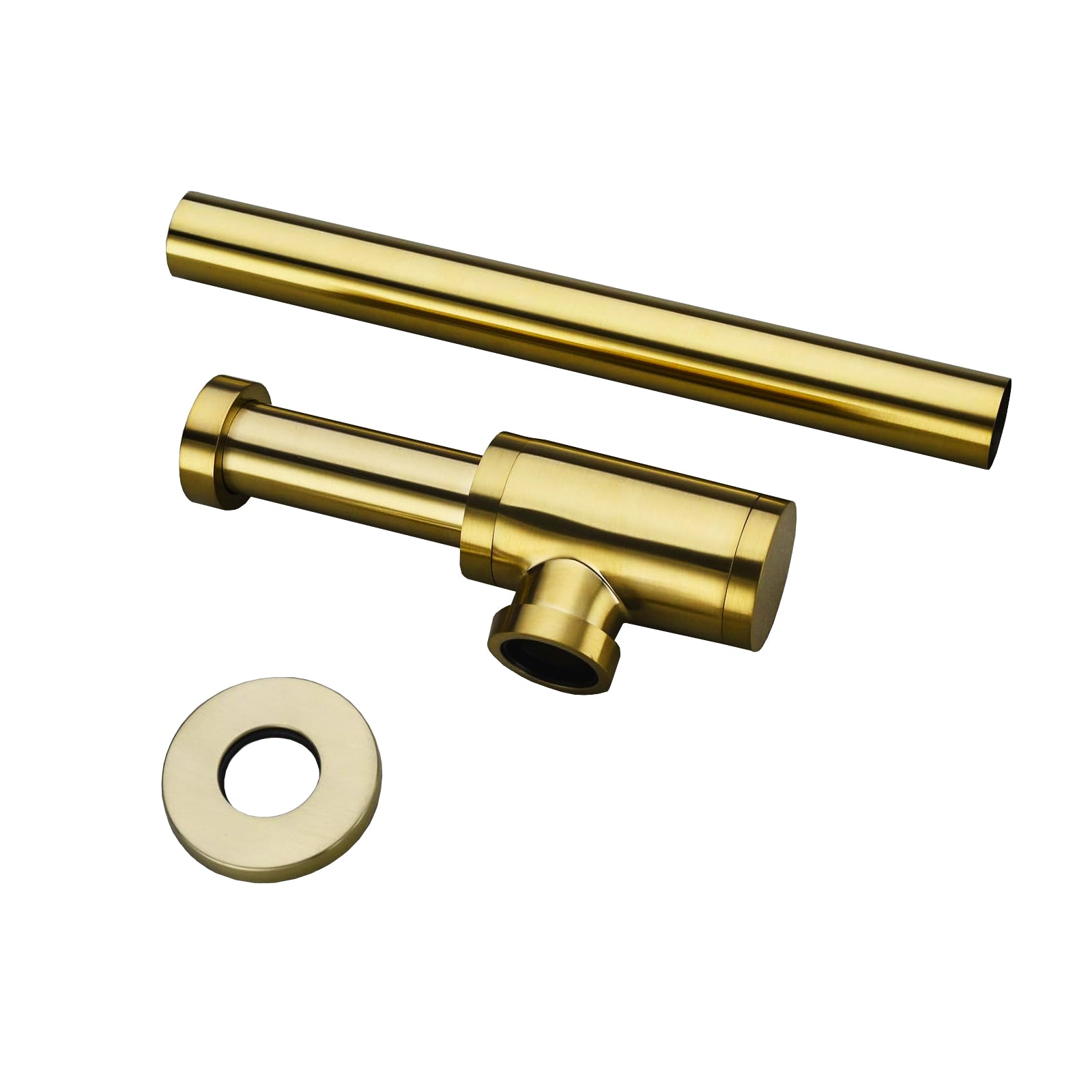 Brushed Brass Minimalist Round 320mm Bottle Trap