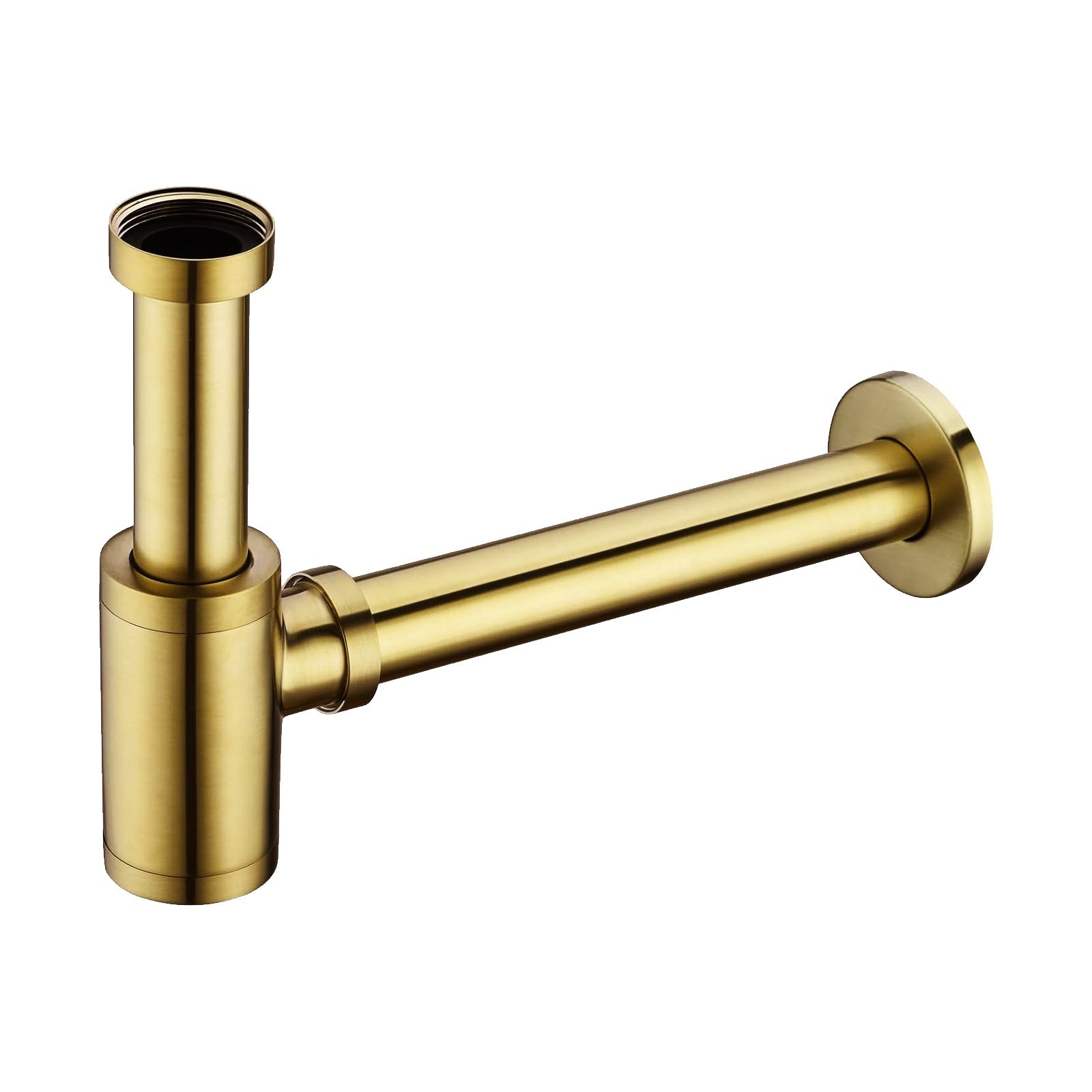 Brushed Brass Minimalist Round 320mm Bottle Trap