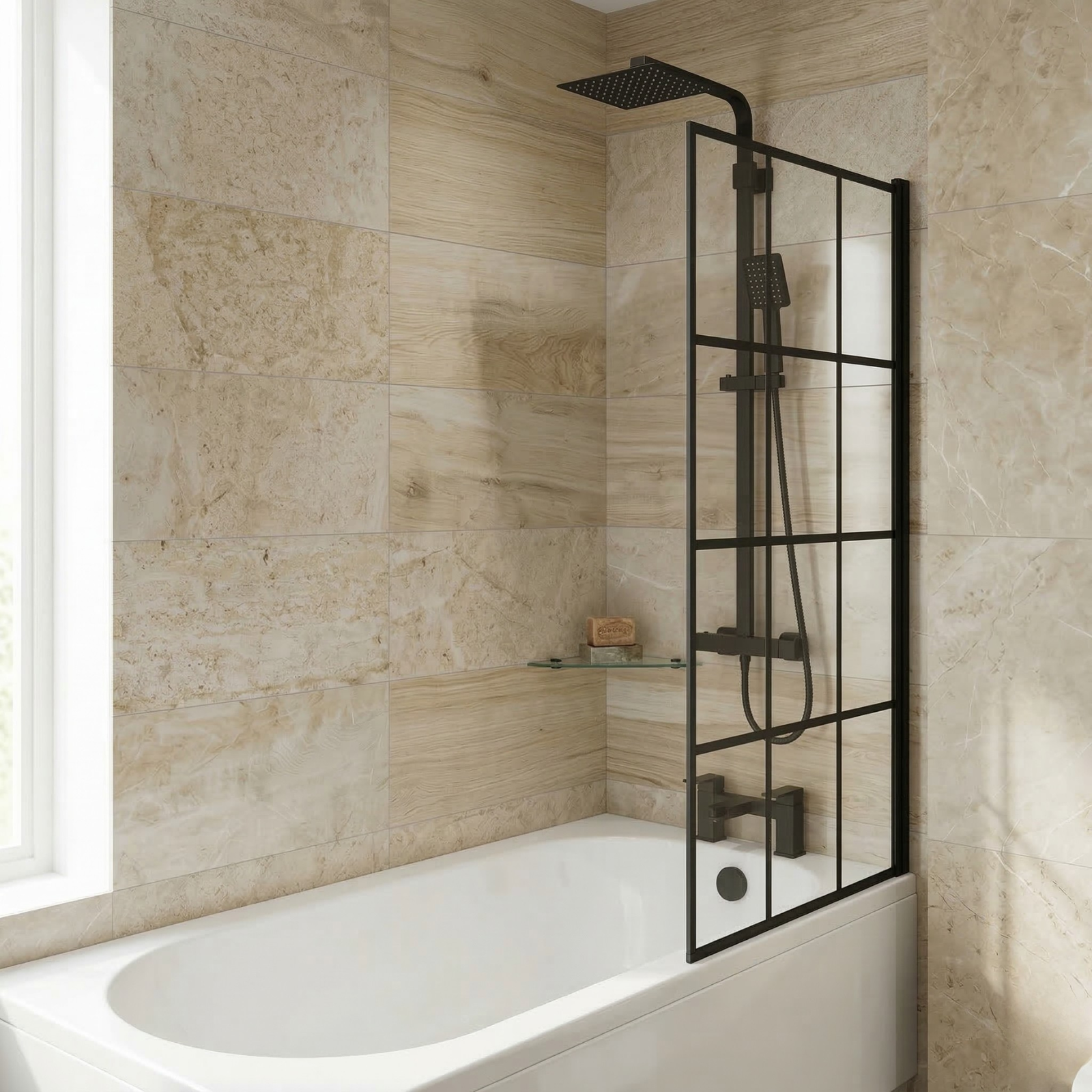 Nanuya Bathtub Shower Anthracite Basin Vanity Toilet Matte Black Taps