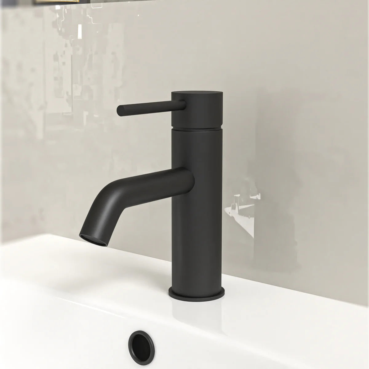 Cassis 1700mm Complete Bathroom Suite with Shower Bath & Matte Black Taps Set