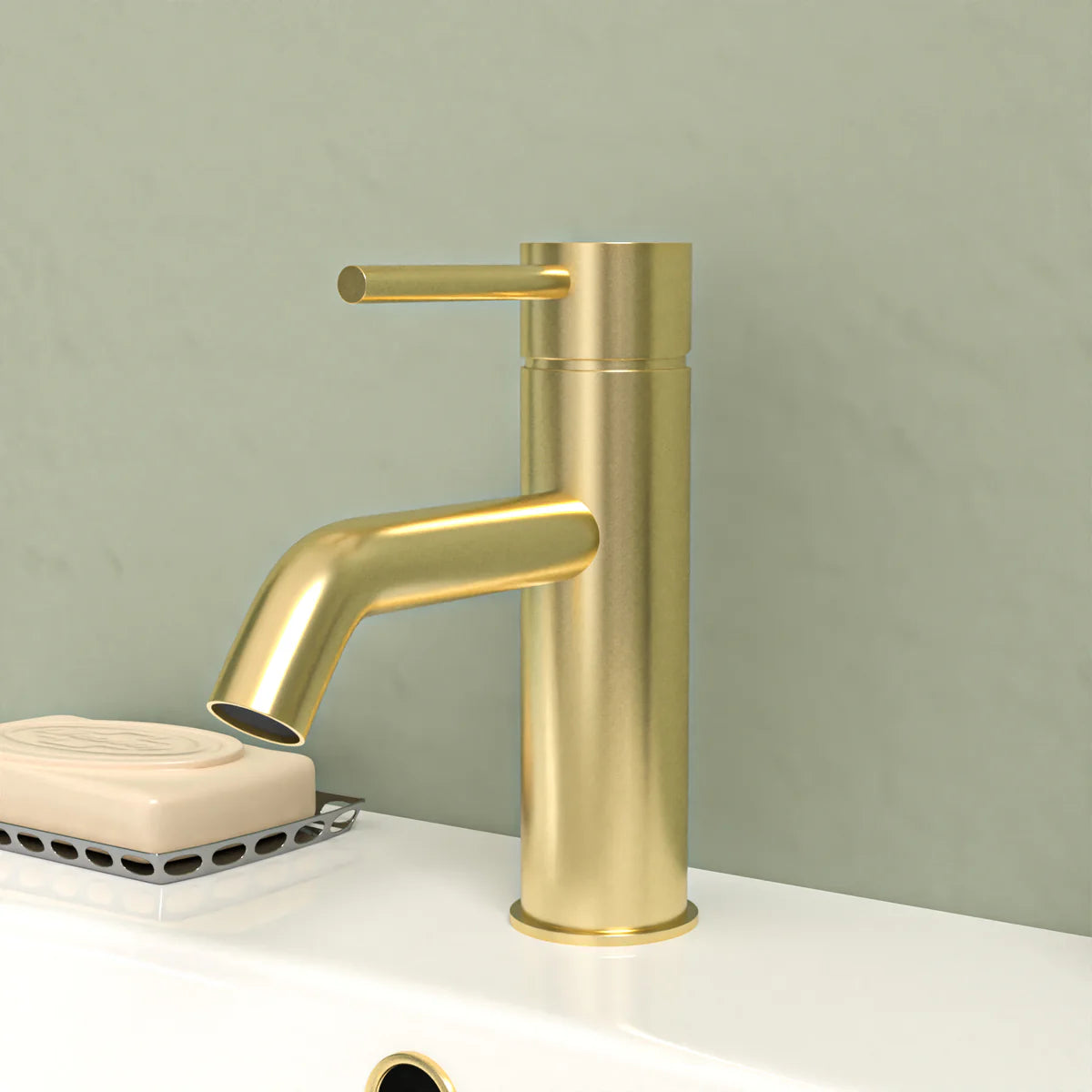 Cassis 1700mm Complete Bathroom Suite with Shower Bath & Brushed Brass Taps Set