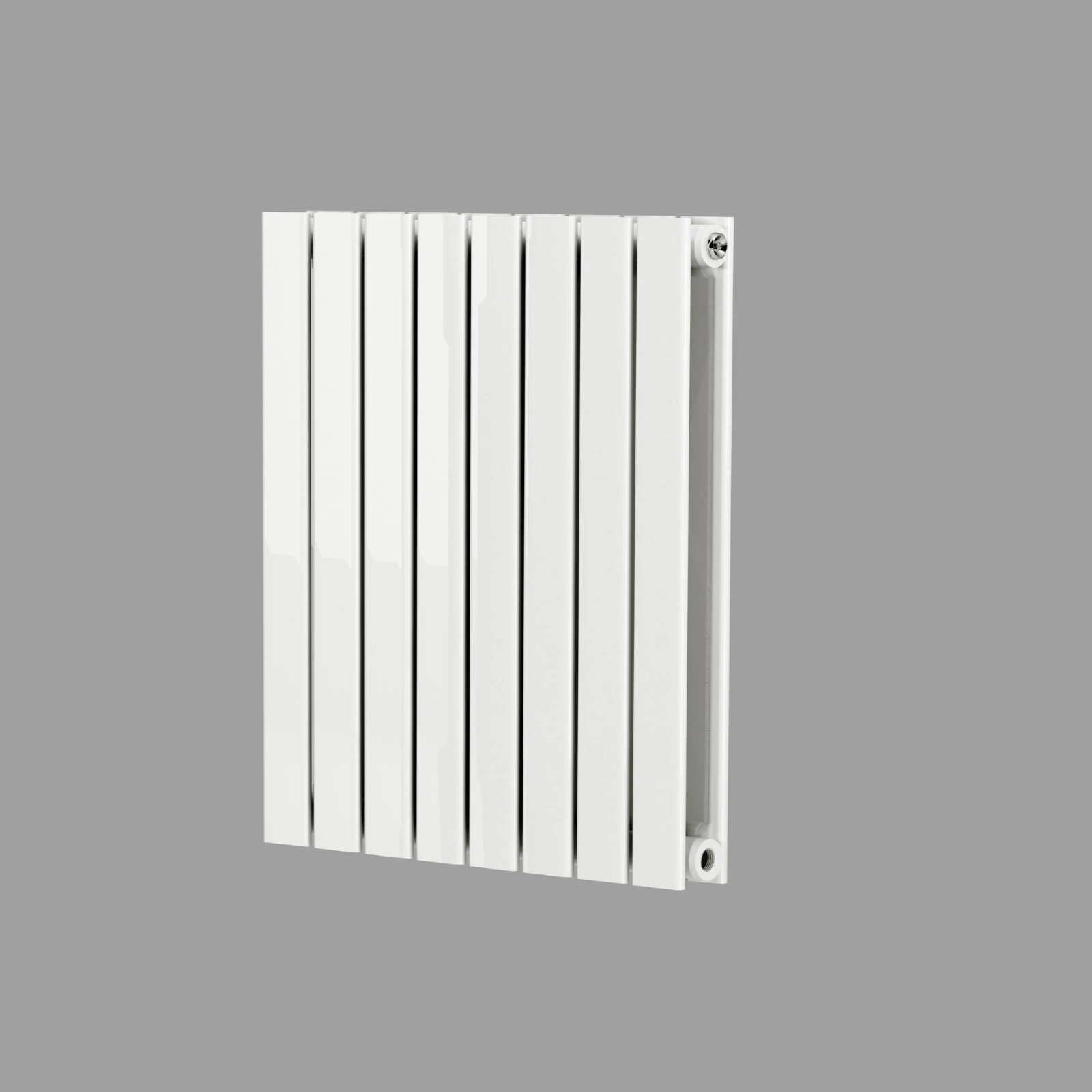 Kartell Boston Double 600mm H x 420mm W White Horizontal Designer Radiator - BOS60-42DW