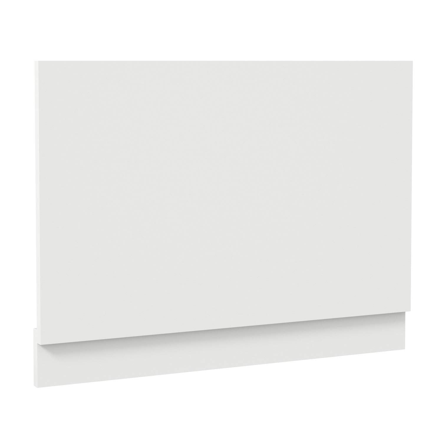 Modern 600 x 500 mm White Acrylic End Bath Panel