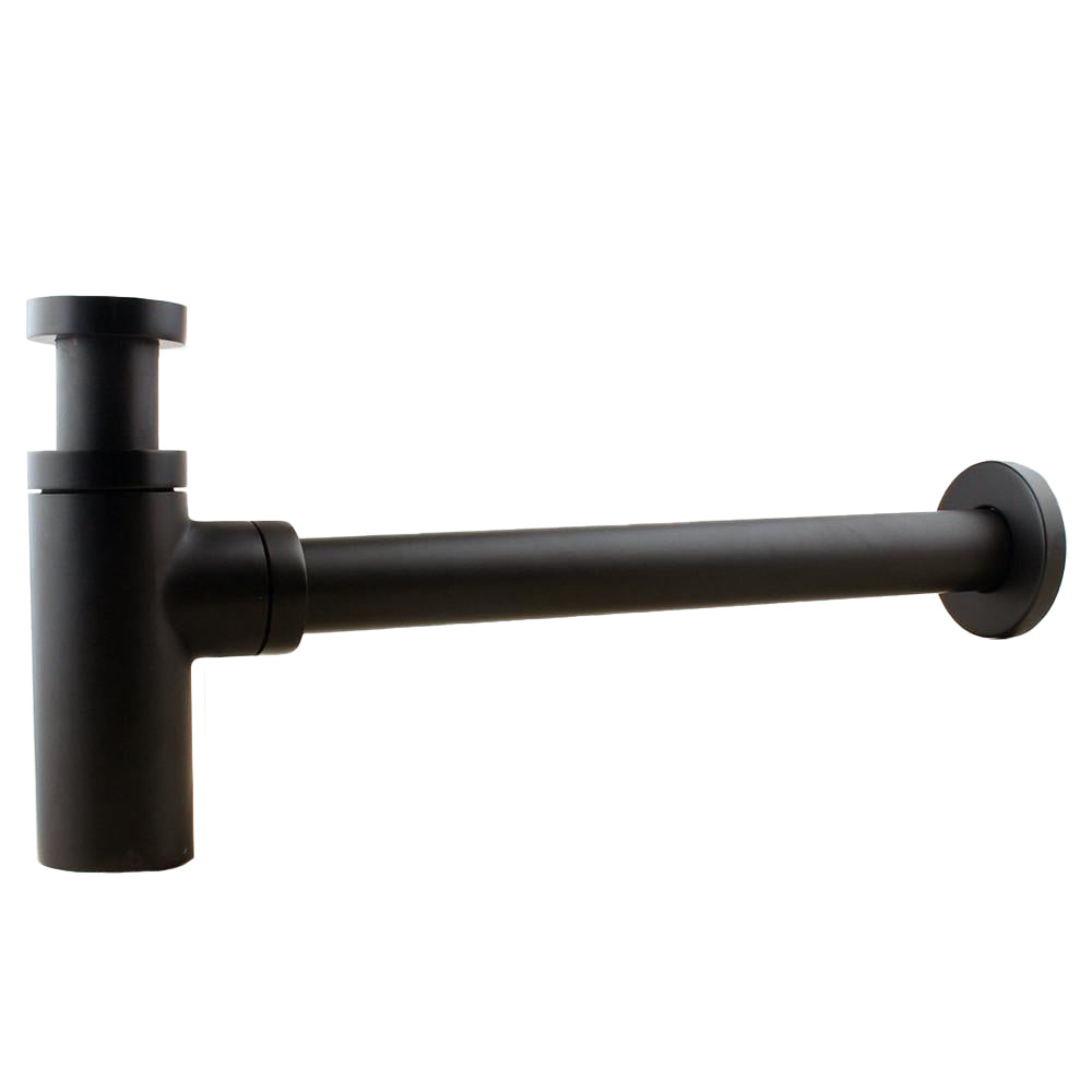Premium Matte Black Universal Standard Bathroom Basin Sink Bottle Trap Waste