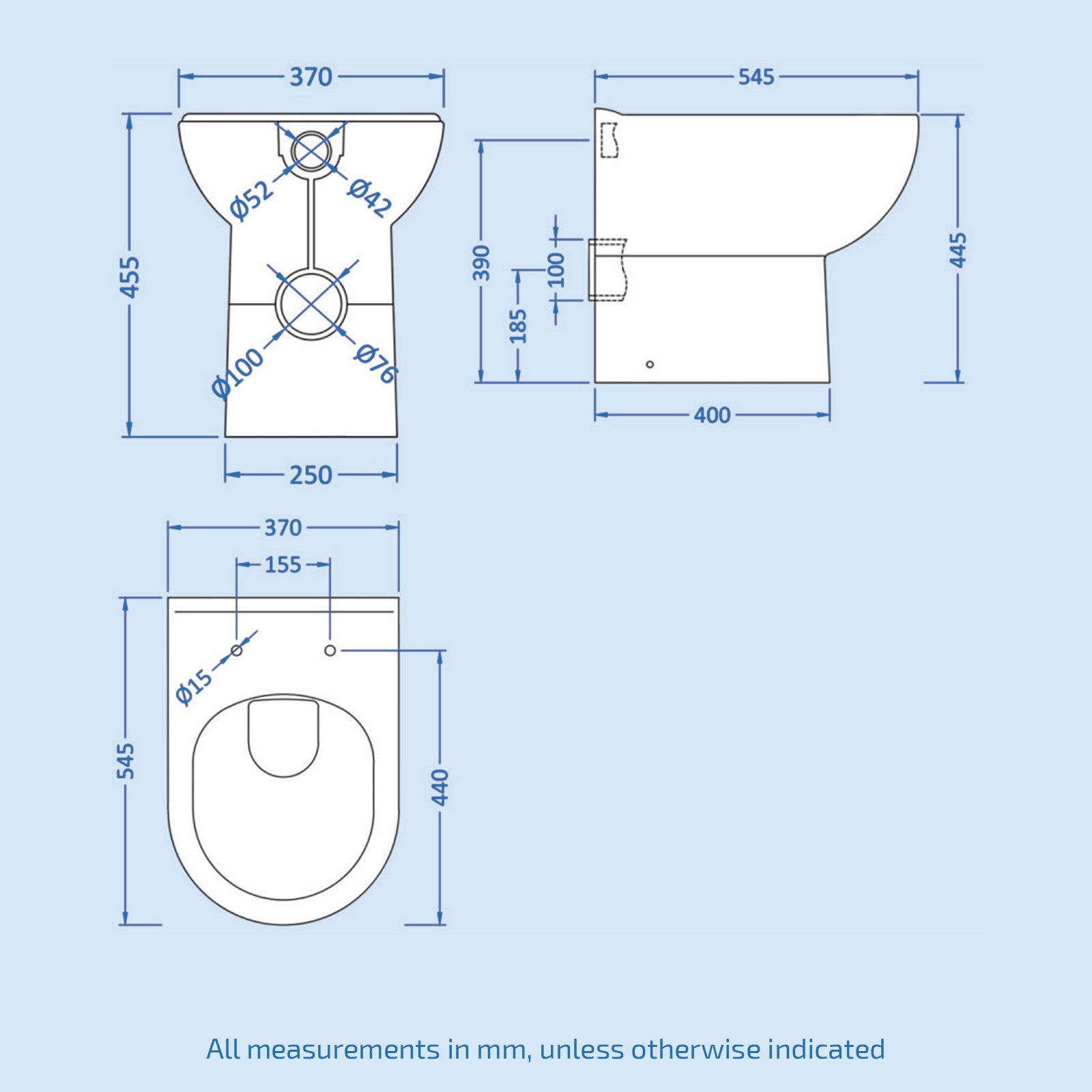 Aric 1100mm Freestanding Grey Vanity with BTW Toilet, WC & Basin