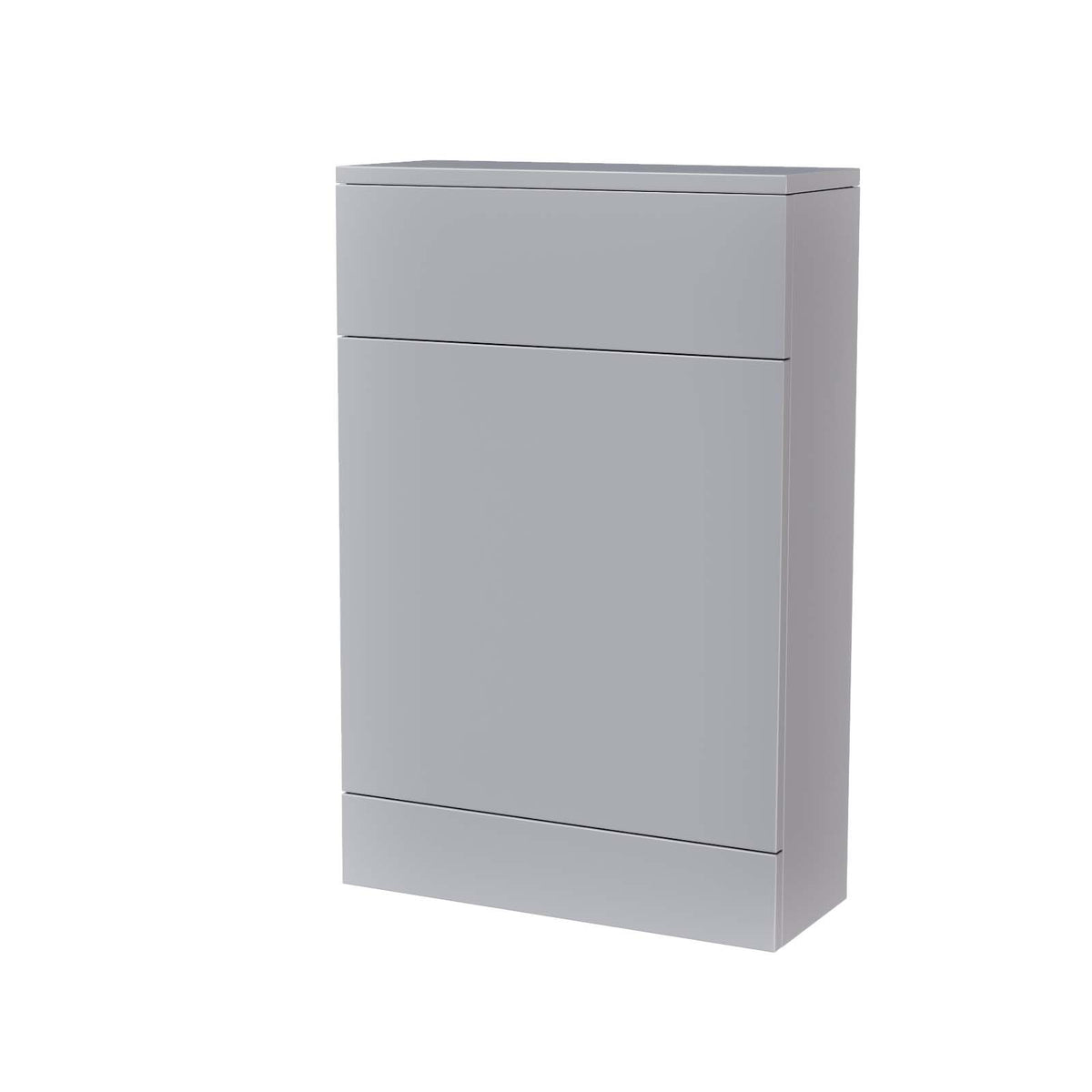 500mm Matt Grey WC Unit with Back To Wall Rimless Toilet