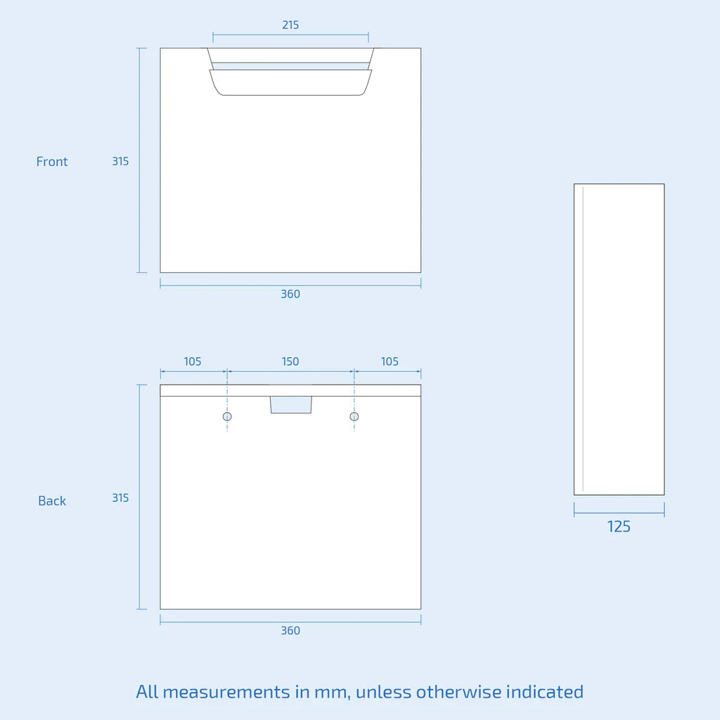 Eslo 2 in 1 Compact Basin and Back to Wall Rimless Toilet and WC Unit
