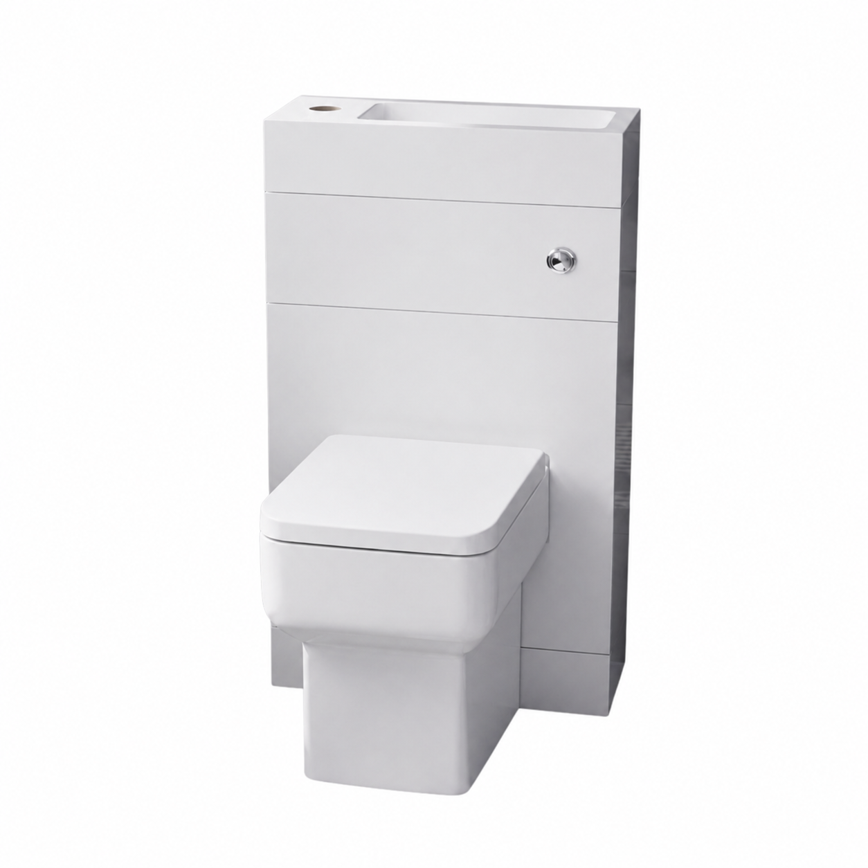 Eslo 2 in 1 Compact Basin and Back to Wall Rimless Toilet and WC Unit