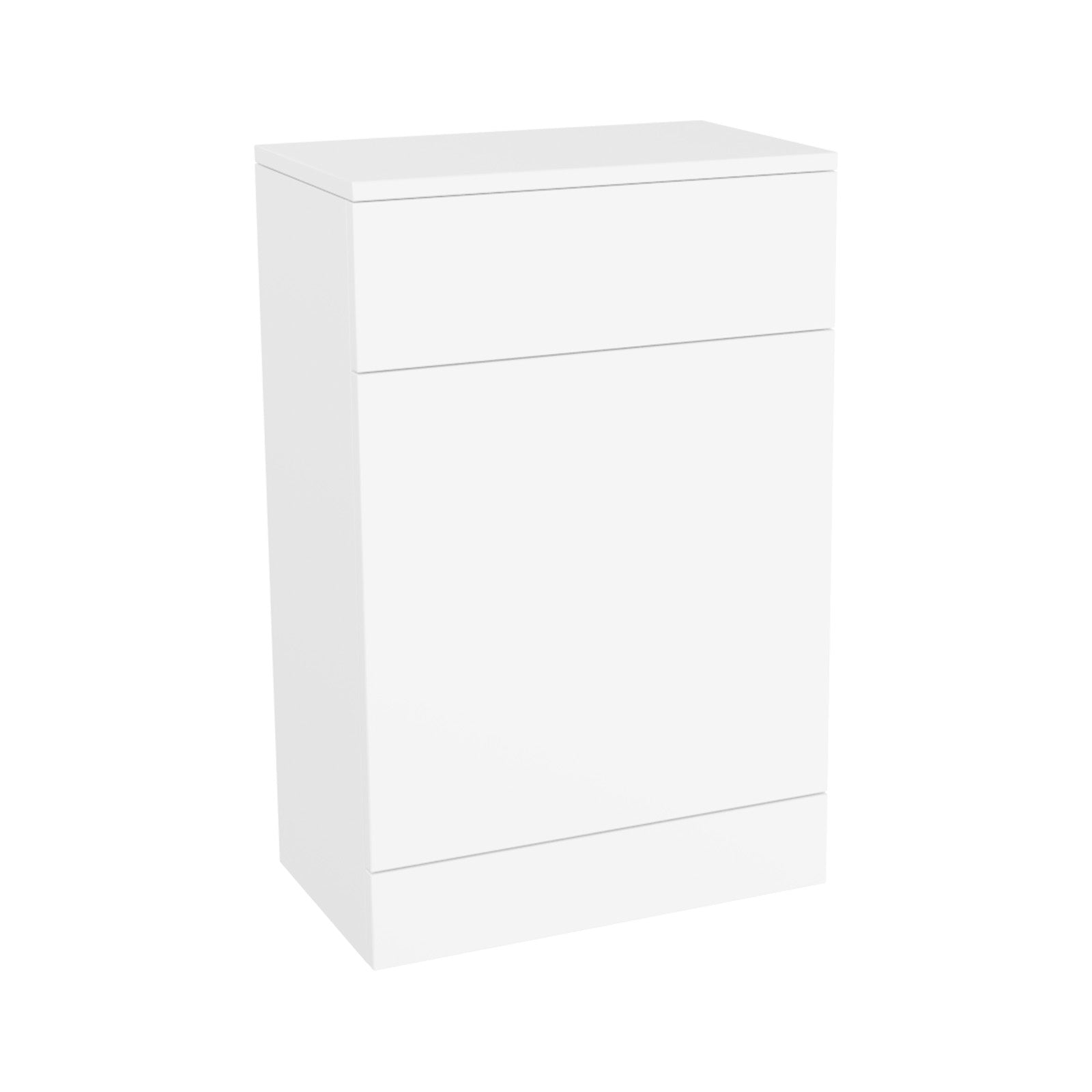 Ellen Suite, Bath, BTW Toilet, 550mm Basin Flat Pack Vanity Unit & WC Unit 3 Piece Bathroom Suite White