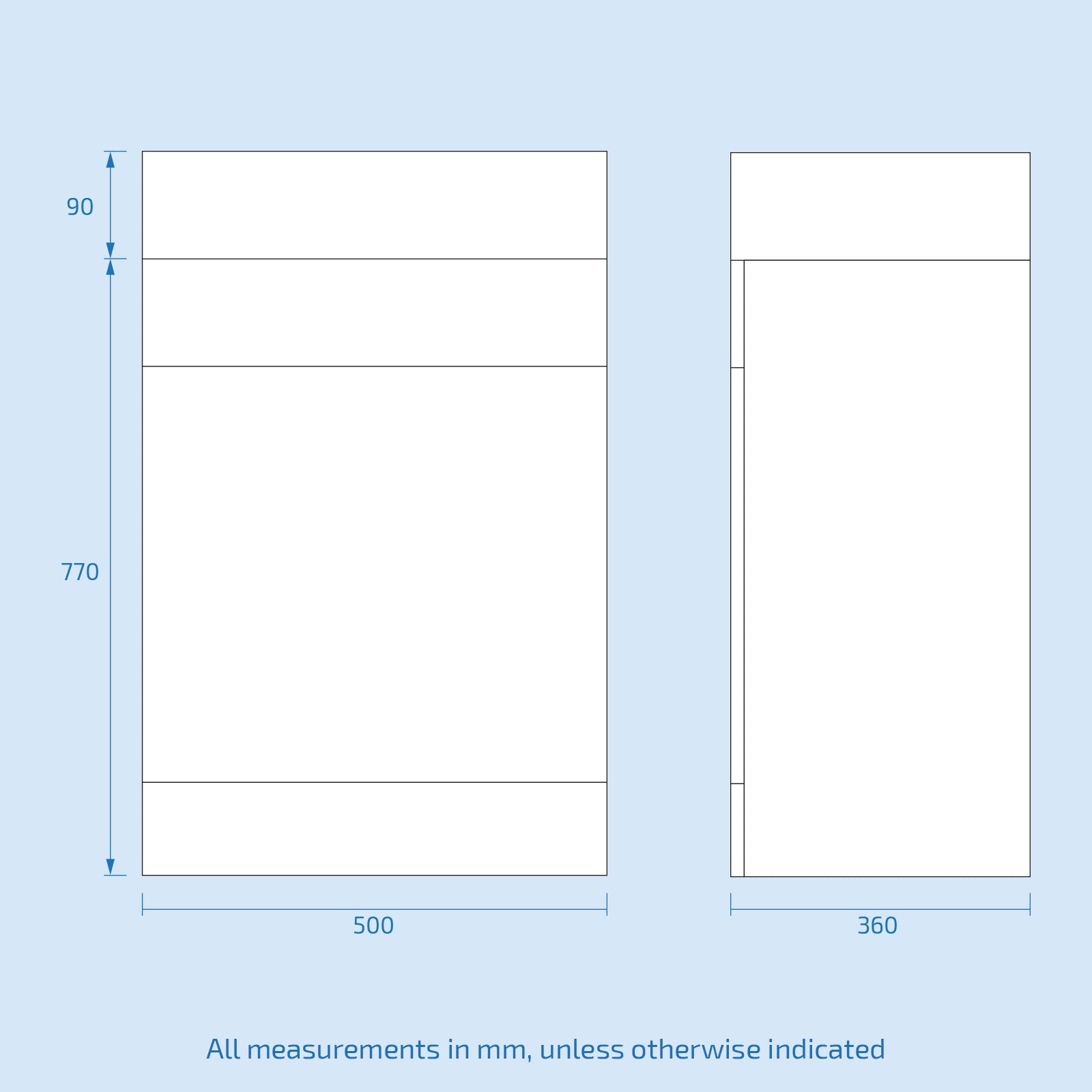 Bretford White 2 in 1 500mm Combined Wash Basin WC Unit & Toilet Rimless Space Save