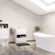 Beige Stone Gloss PVC Shower Wall Panel 1000mm X 2400mm X 10mm