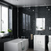 Black Pearlescent PVC Shower Wall Panel 1000mm x 2400mm x 10mm