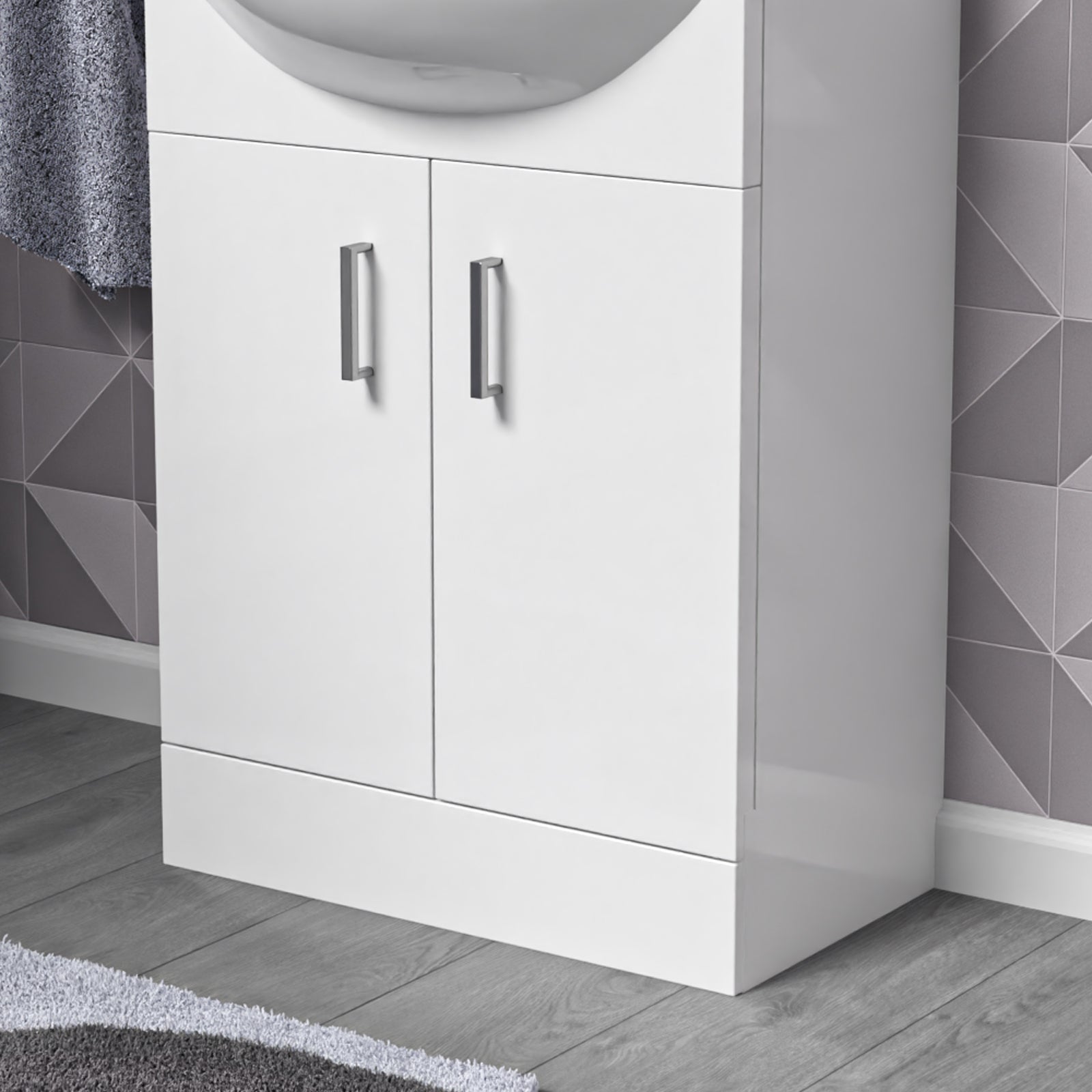 Dyon 550mm Floor Standing Vanity Unit Cabinet (Excluding Basin)