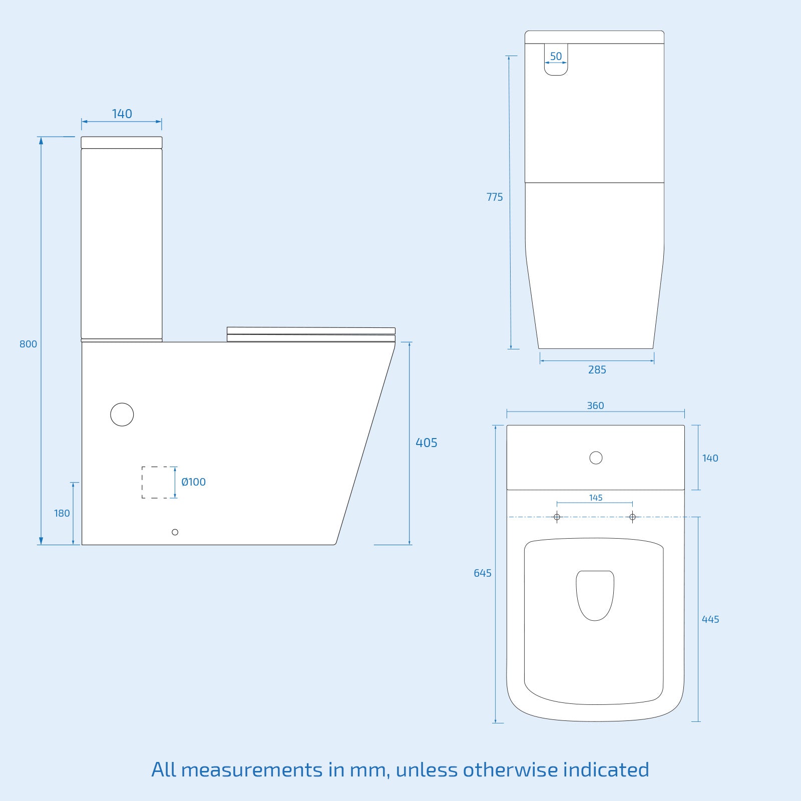 Alaska 600mm 2 Drawers Freestanding White Basin Vanity & Close Coupled Toilet