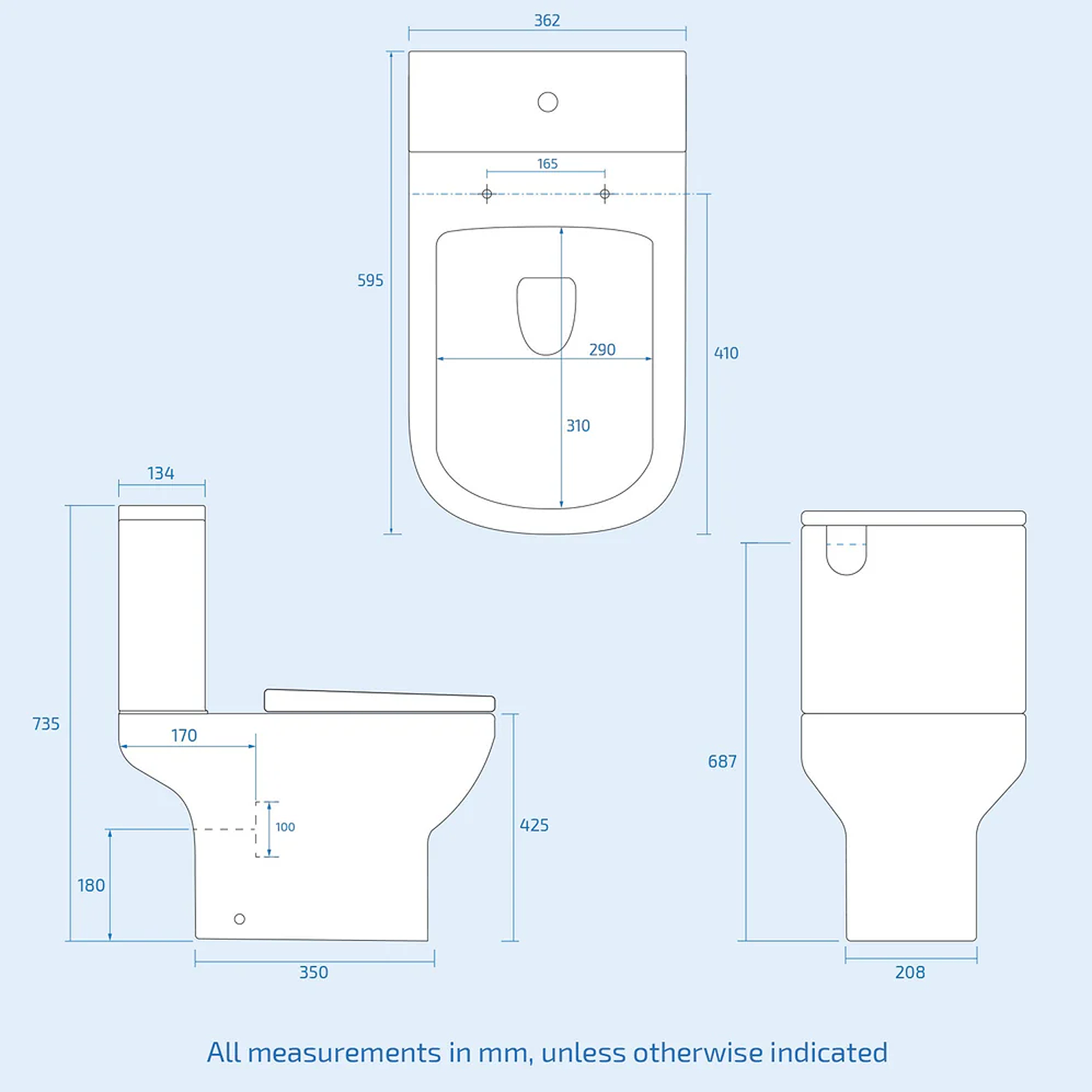 Nanuya Cloakroom 500mm White Wall Hung 2 Drawer Vanity Basin Unit & Close Coupled Toilet with Soft Close Seat