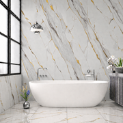 Carrara Gold Marble Gloss PVC Shower Wall Panel 1000 x 2400 x 10mm