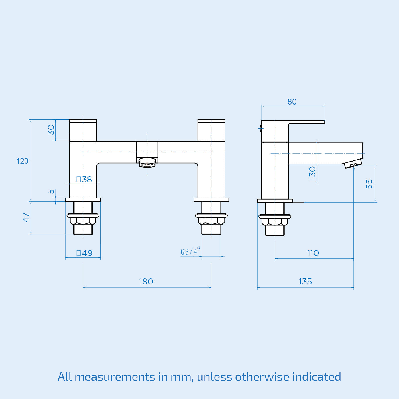 Brayton Modern Chrome Set Of Basin Sink Mixer Tap And Bath Filler + Waste