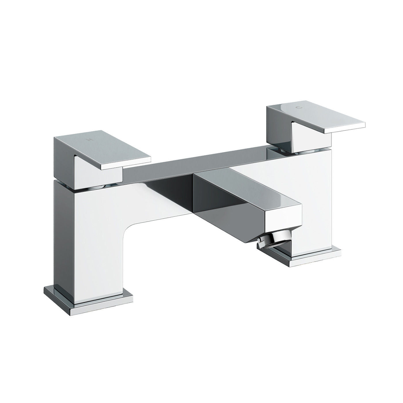 Brayton Modern Chrome Set Of Basin Sink Mixer Tap And Bath Filler + Waste