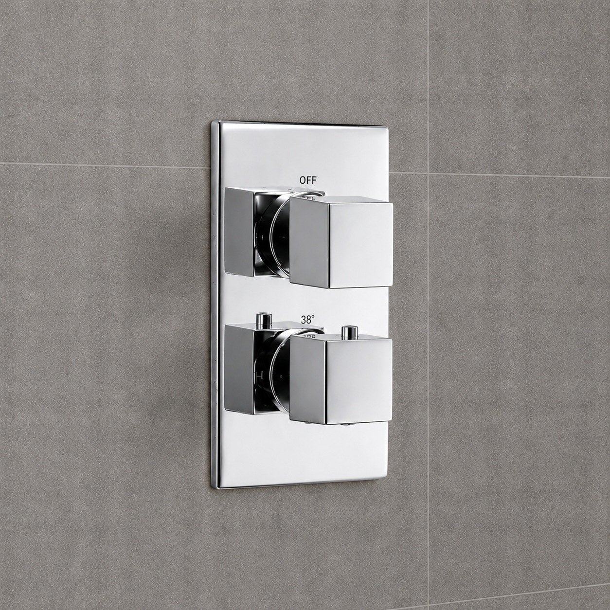 Moulin Thermostatic Wall Mounted Waterfall Shower with 400mm Shower Head