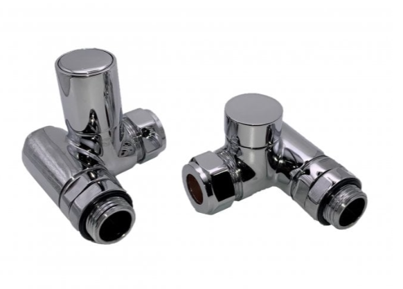 Kartell Dual Fuel Corner Valves Chrome for Elements - CRNV-DF