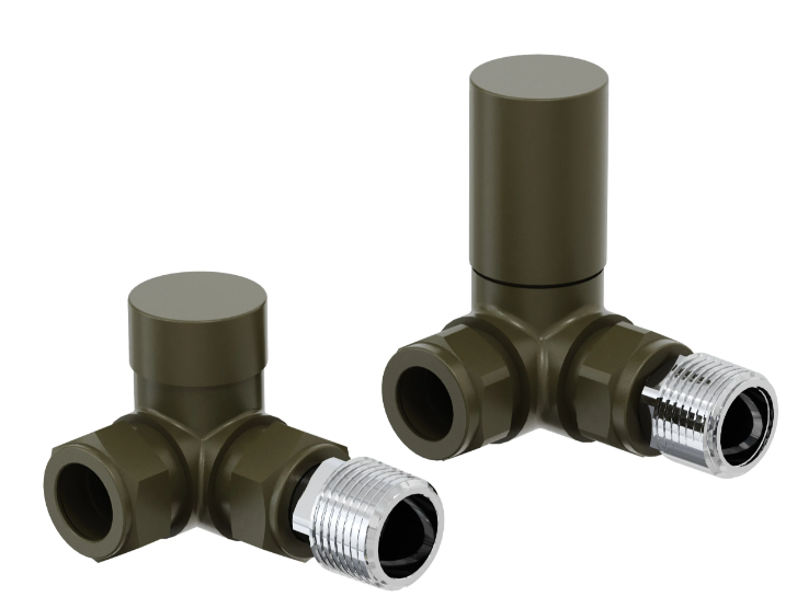 Kartell 15mm Bronze Corner Radiator Valve (Pair) - CRNV-BRONZE