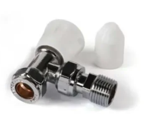 Kartell Style 10mm Chrome Angled Radiator Valve - LSWHSA10