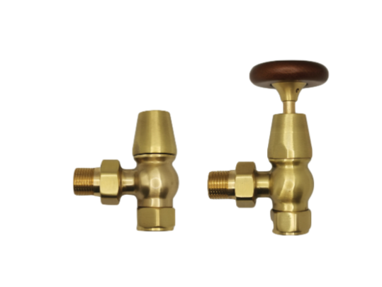 Kartell Traditional Brass Radiator Valve - TRAD-ANG-B