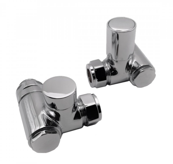 Kartell Dual Fuel Corner Valves Chrome for Elements - CRNV-DF