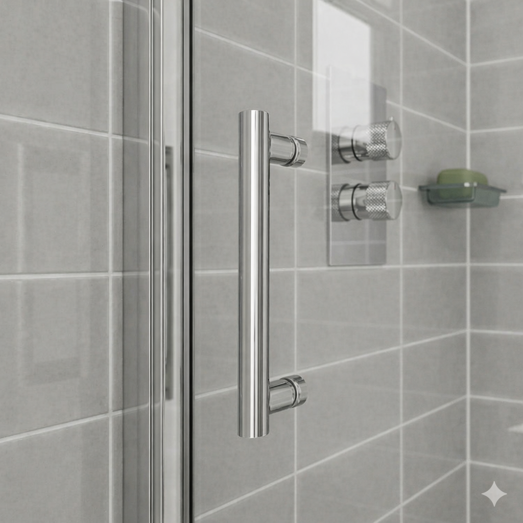 Magna 1100 x 800mm Shower Enclosure Sliding Door - Chrome Profile