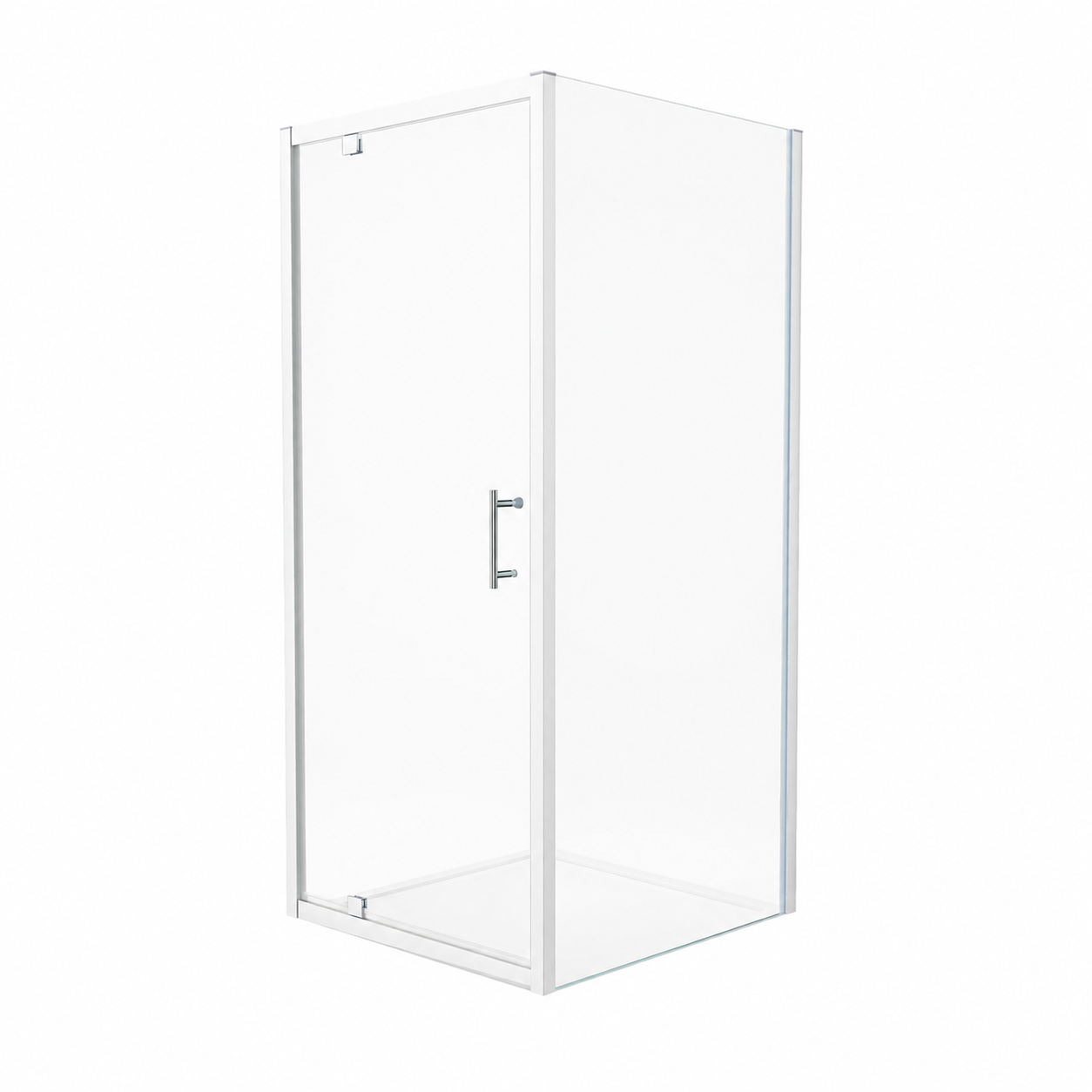Jupiter Chrome Pivot Door Shower Enclosure with Tray