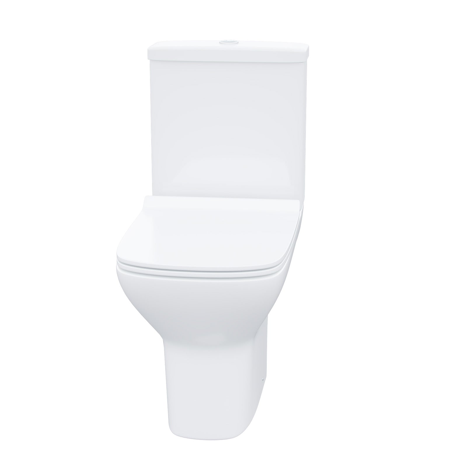 Ellen Rimless Close Coupled Toilet, Flat Pack Vanity Basin Unit, 900mm Quadrant Shower Enclosure and Shower Tray Suite White