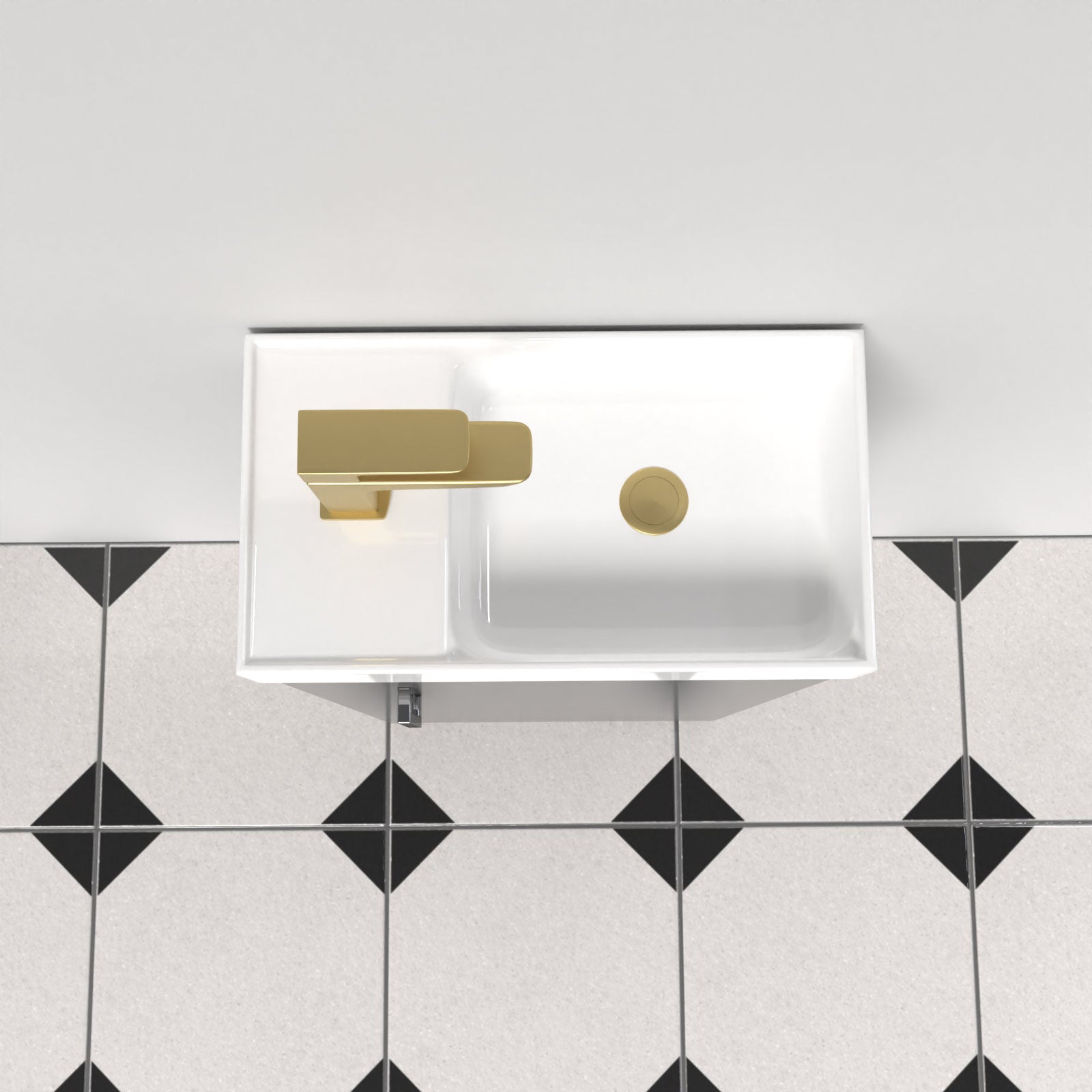 Nanuya Dark Grey Floorstanding 400mm Vanity Unit & Square Basin Mixer Tap