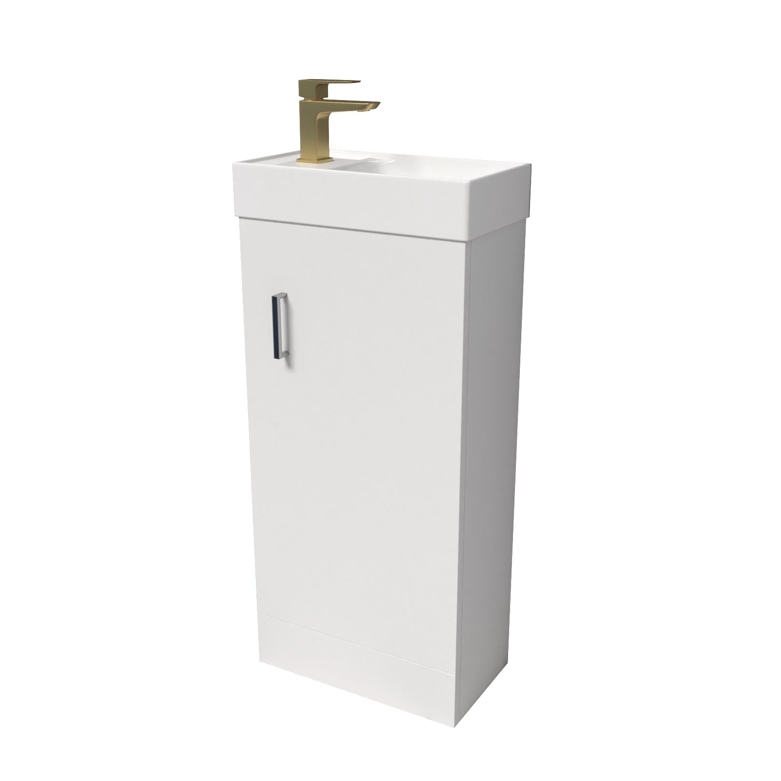 Nanuya Small Storage 400 mm Cloakroom Basin Sink Vanity Unit Bathroom Cabinet