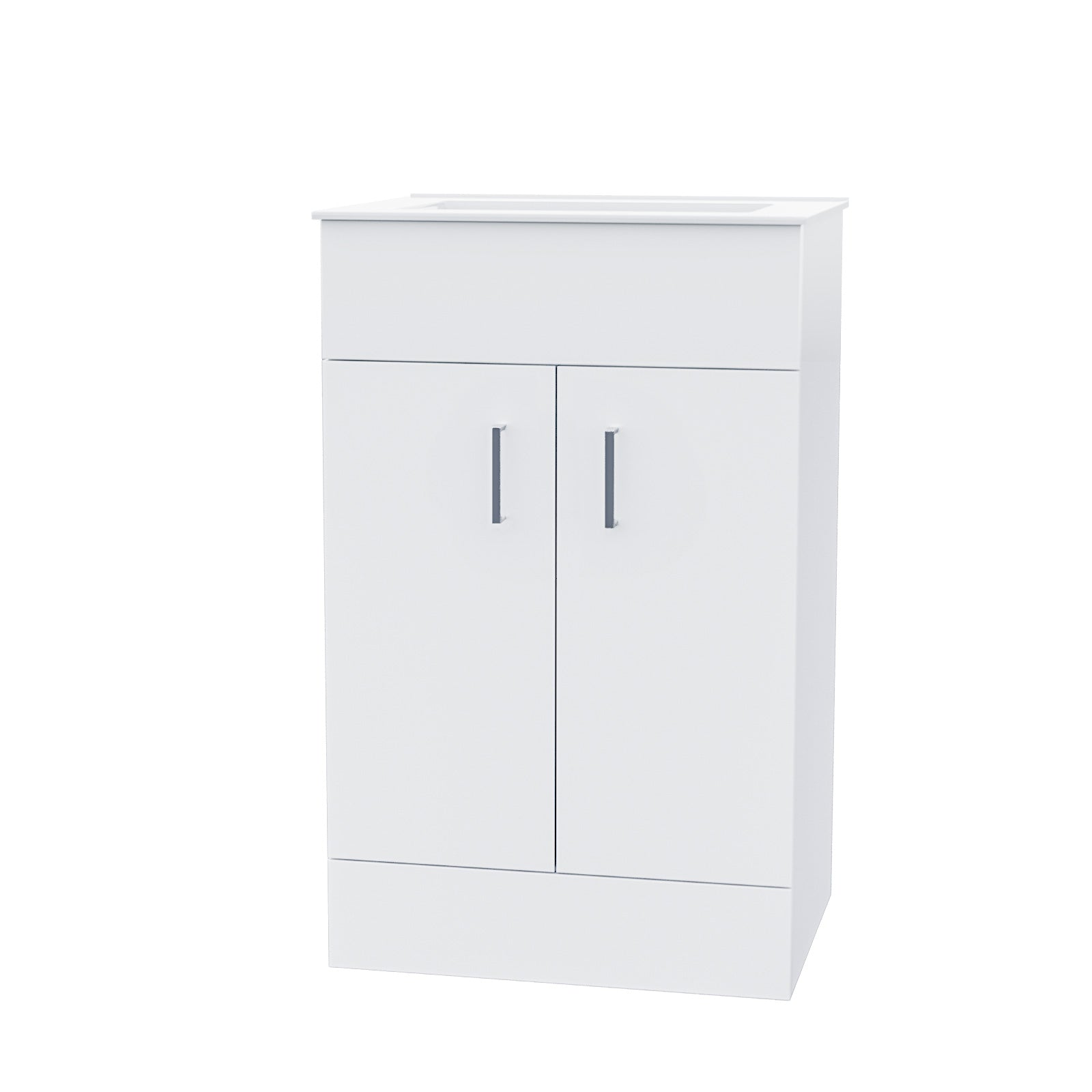 Nanuya 500mm Vanity Basin, WC Unit & Elso Back to Wall White