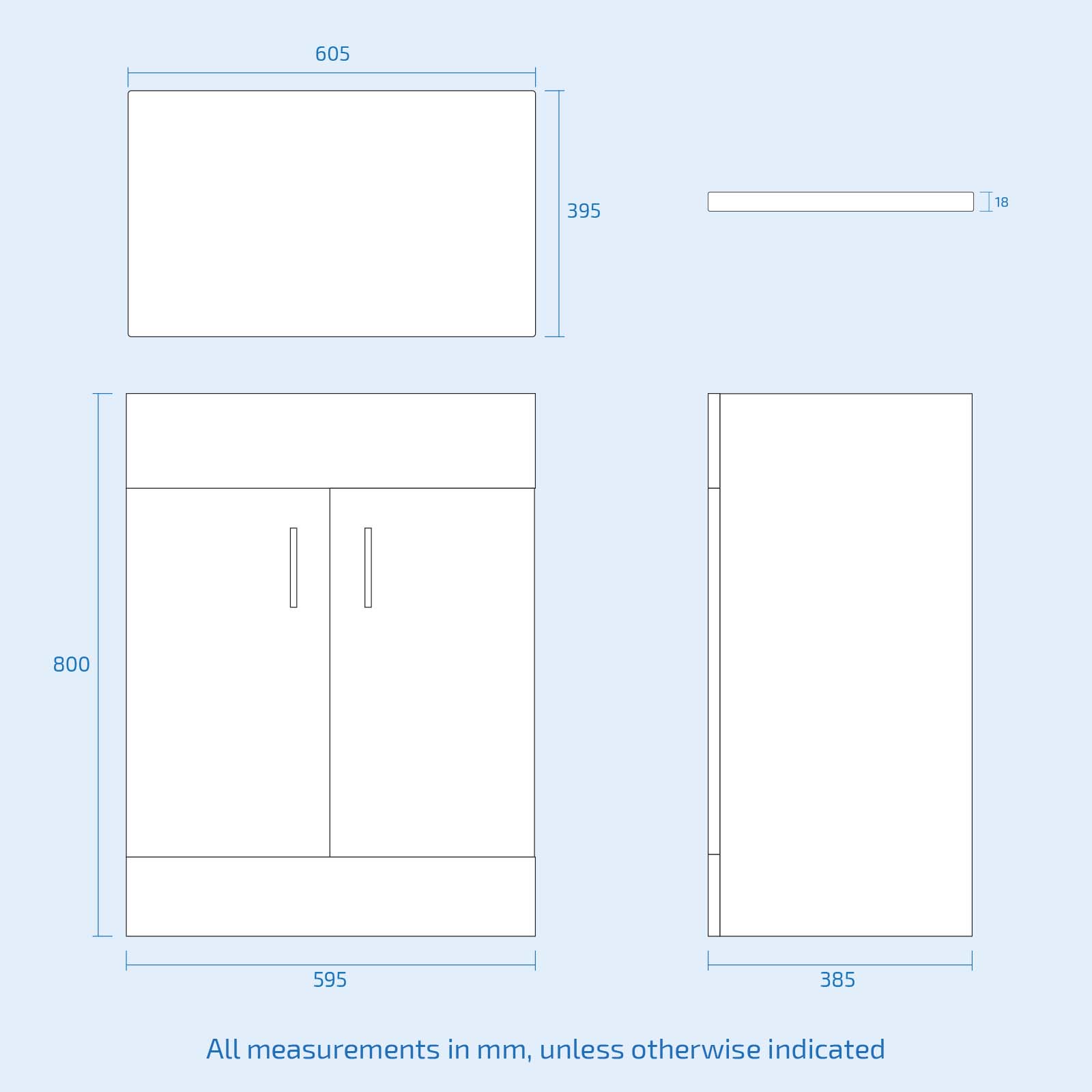 Bathroom Suite 600mm Floorstanding Vanity With Toilet and 1400mm Bathtub