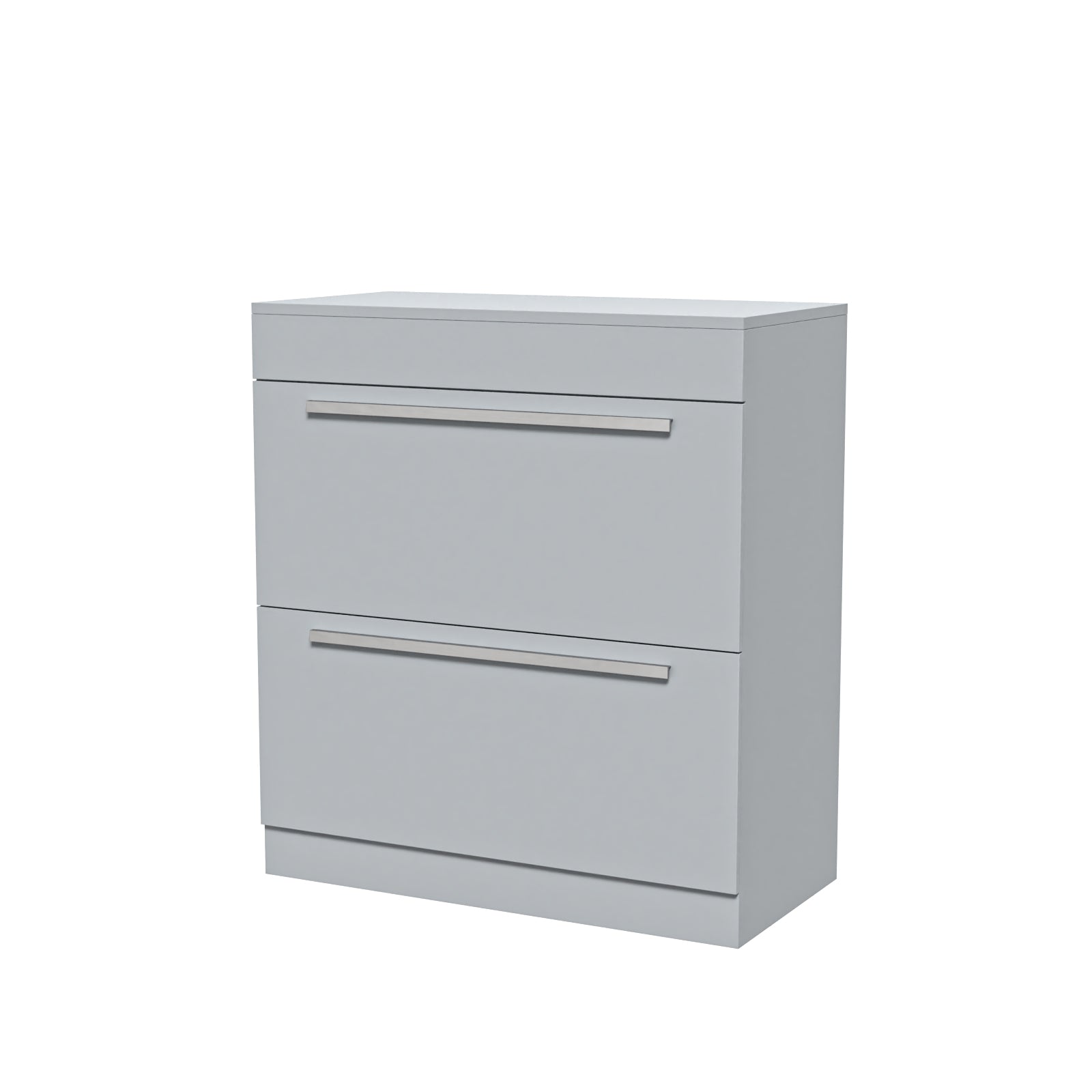 Nanuya 800mm Matte Grey Vanity Unit Cabinet With Worktop
