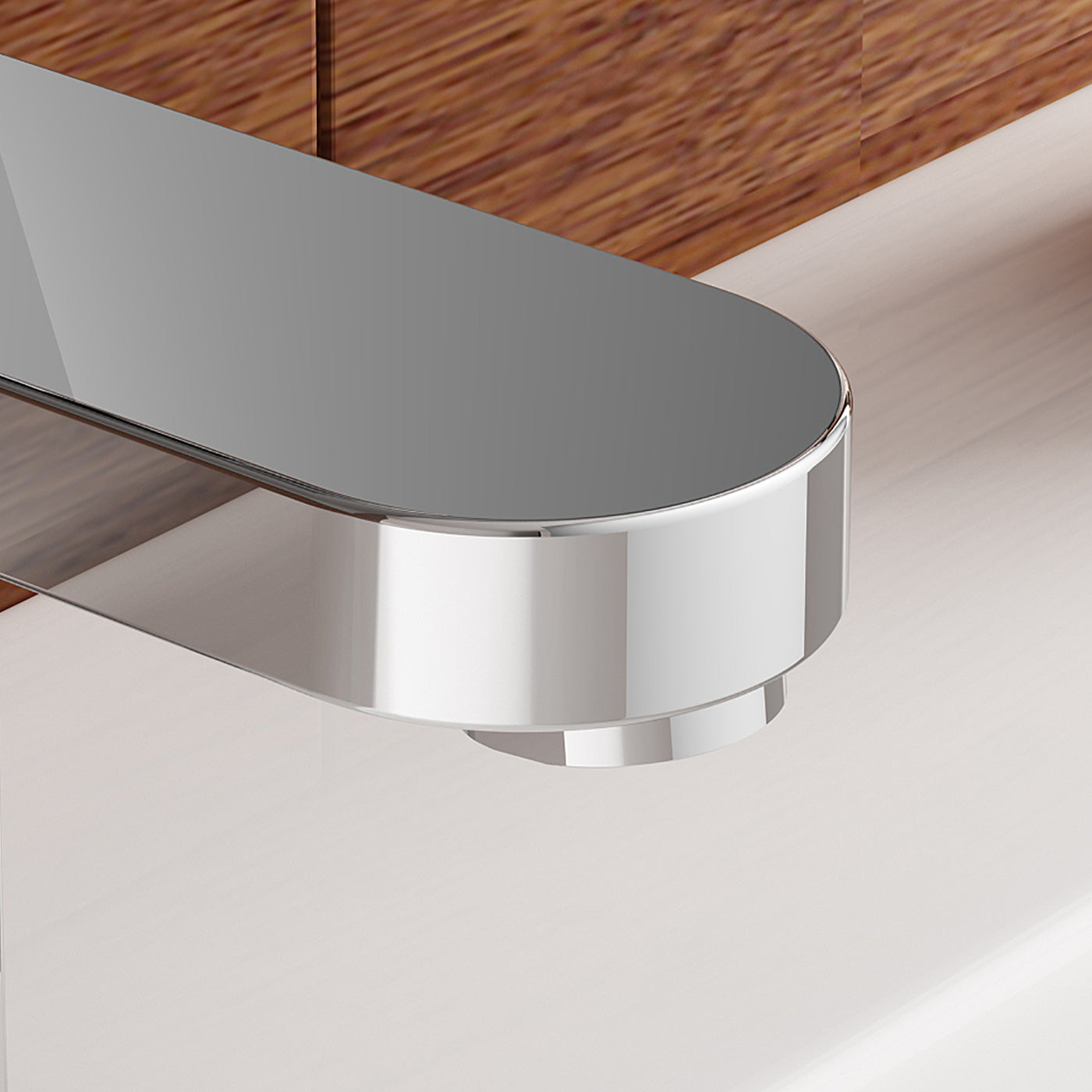 Eclipse Compact Modern Bathroom Basin Sink Single Lever Mixer Tap