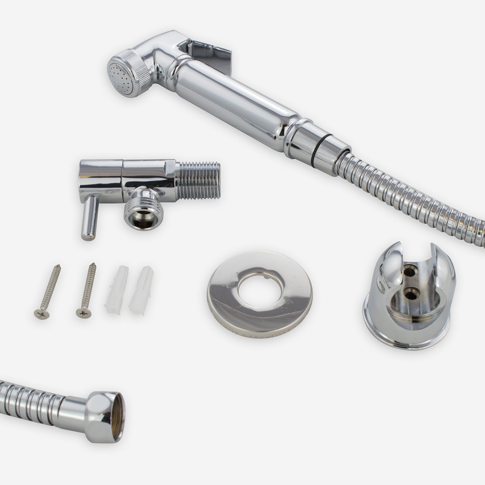 Modern Bathroom Chrome Douche Bidet Spray + Thermostatic Mixing Valve 15mm