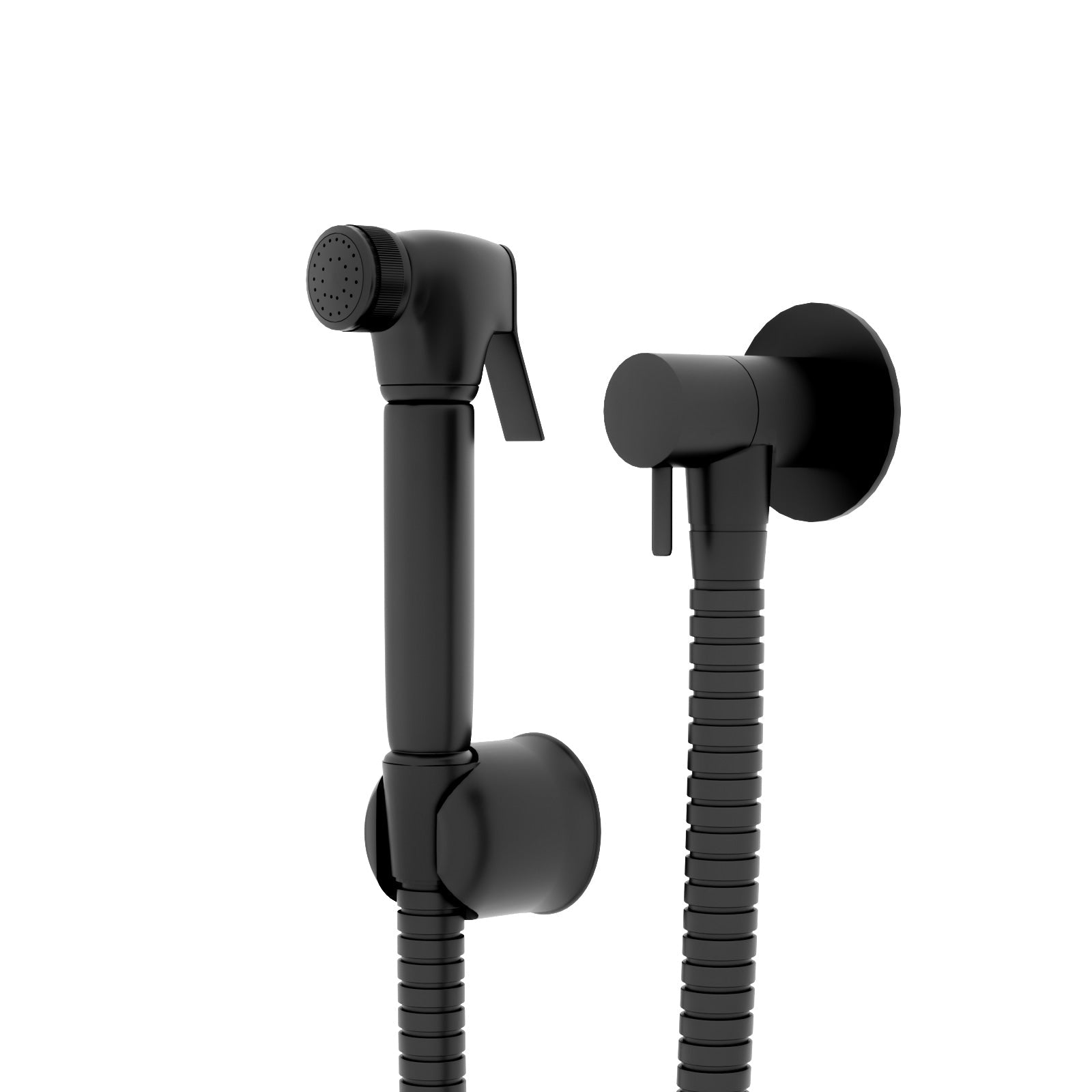 Contemporary Matt Black Hand Shower Bidet Douche Kit